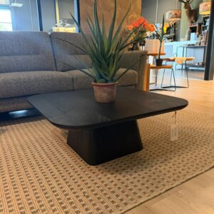 Salontafel Aron, vierkant, 80x80, zwart