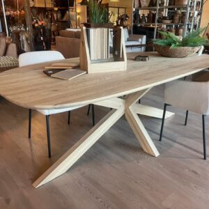 organische massief eiken eettafel